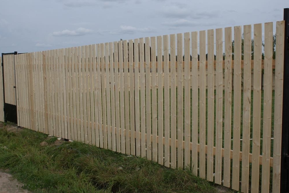 эконом деревянный забор